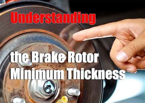 measure the thickness of brake rotors|minimum rotor thickness chart forester.